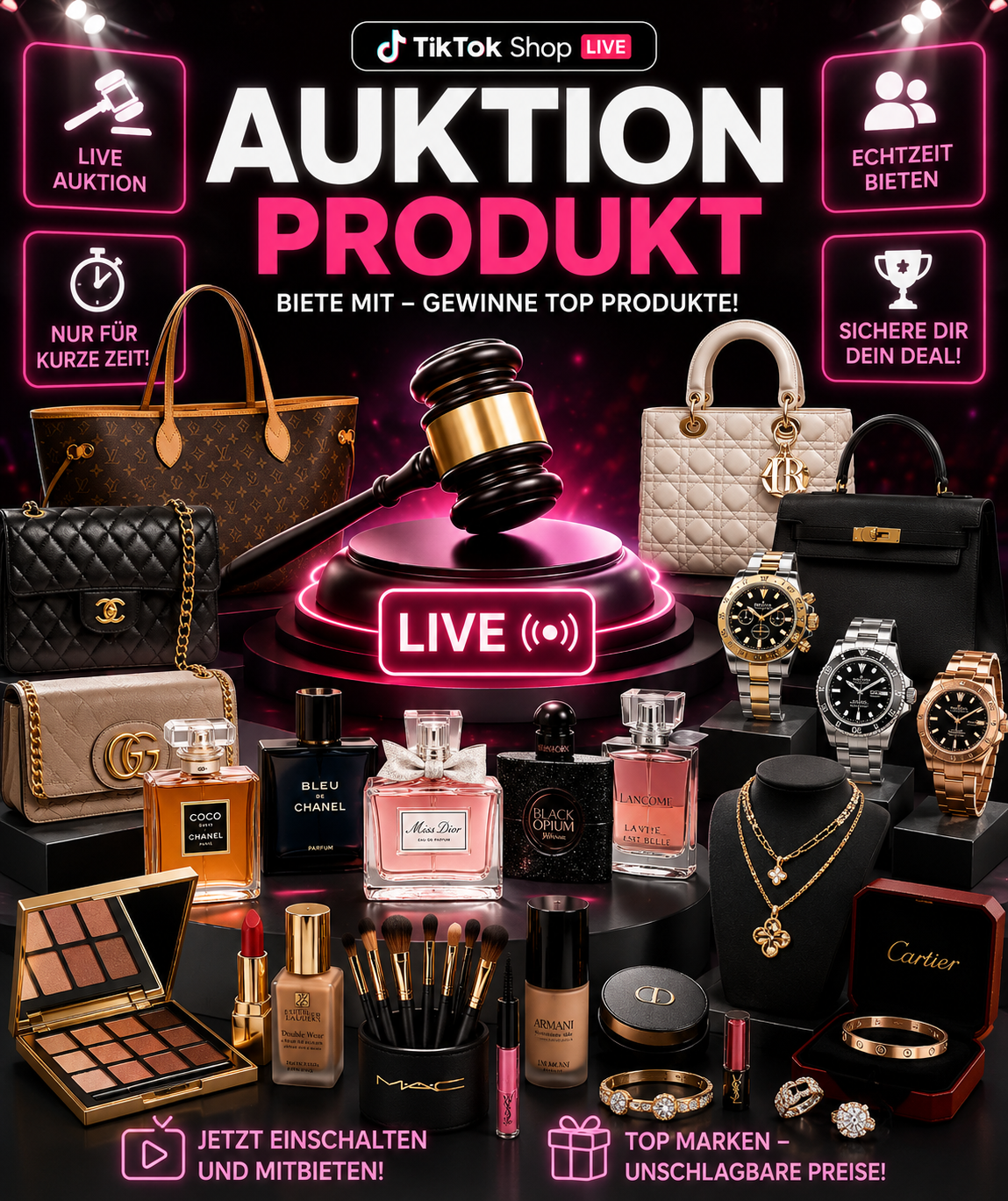 Auktion Produkt Live