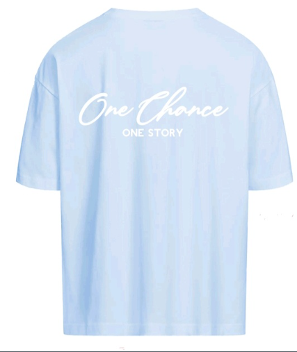 One Chance Oversize Blau Tshirt