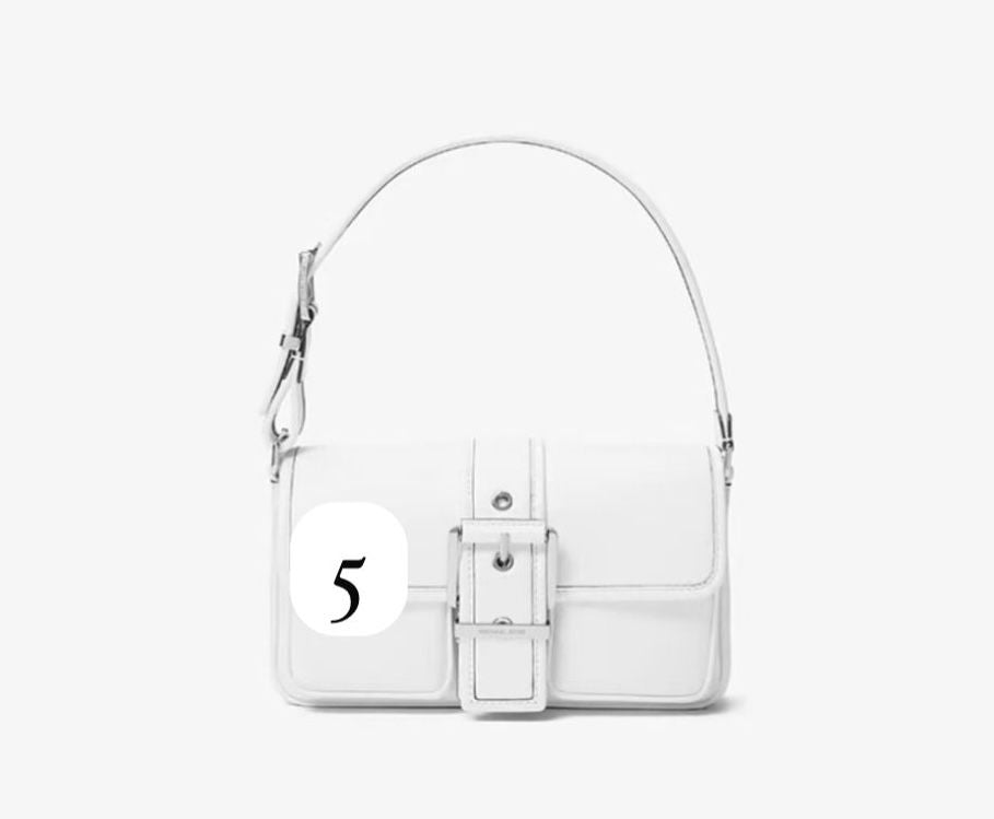 Michael Kors Colby White Leather