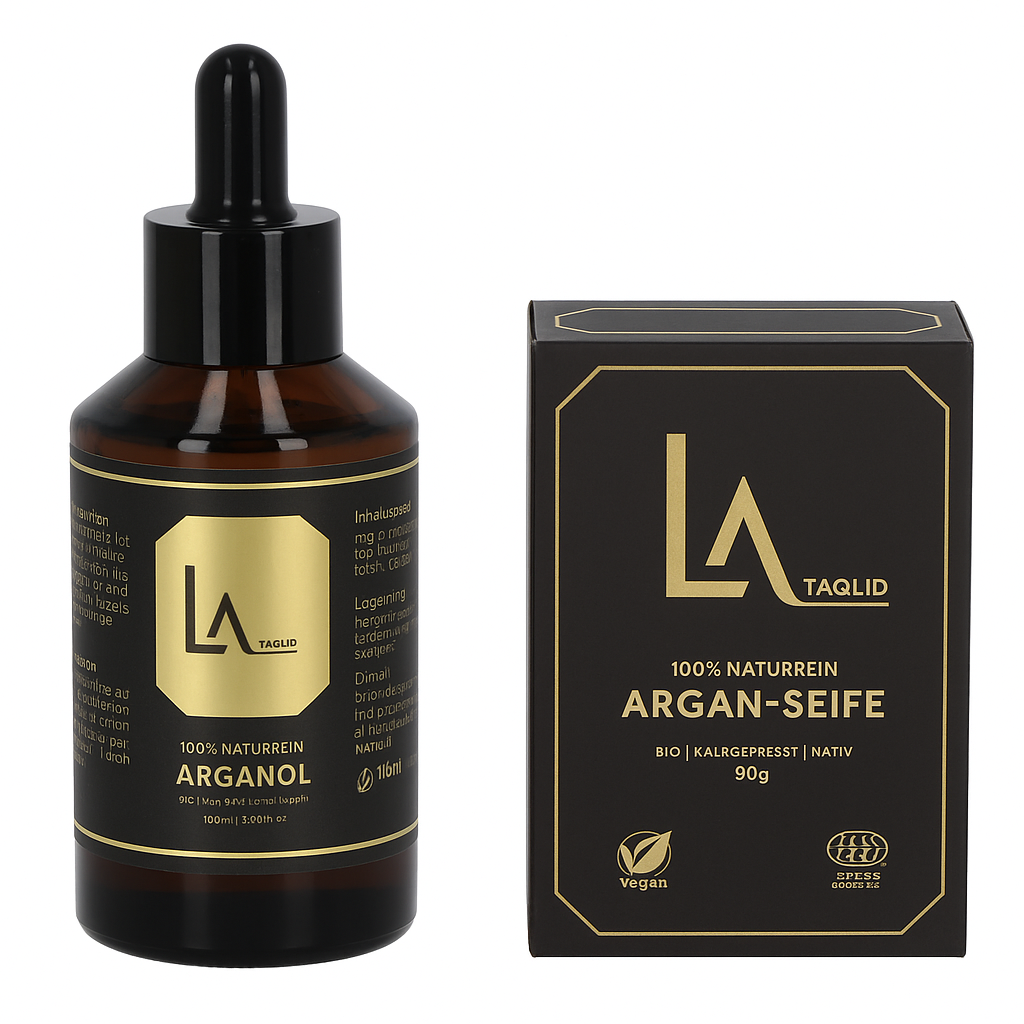 La Taqlid Arganöl 60ml + Gratis Arganseife 90g – nur für die ersten 500 Bestellungen