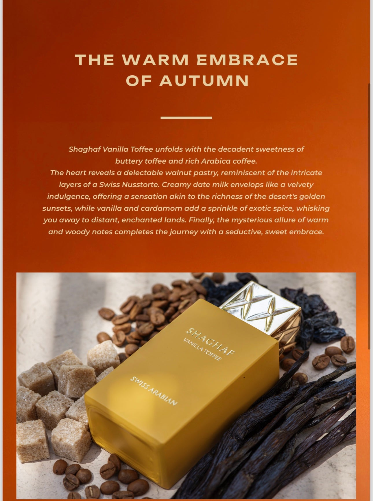 Shaghaf Vanille Toffee 75ml Testeur