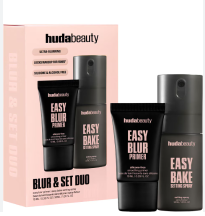 Prebase y spray fijador Huda Beauty Blur&Set Duo