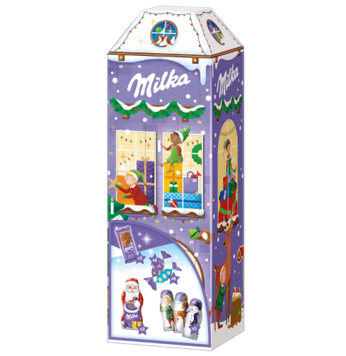 Calendario dell'Avvento Milka 3D House, 24 porte, 223 g