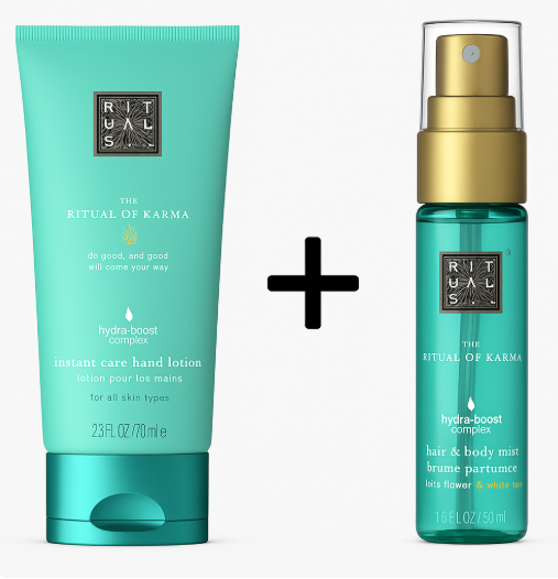 Rituals Of Karma Hand Lotion 20ml + Hair & Body Mist 20ml