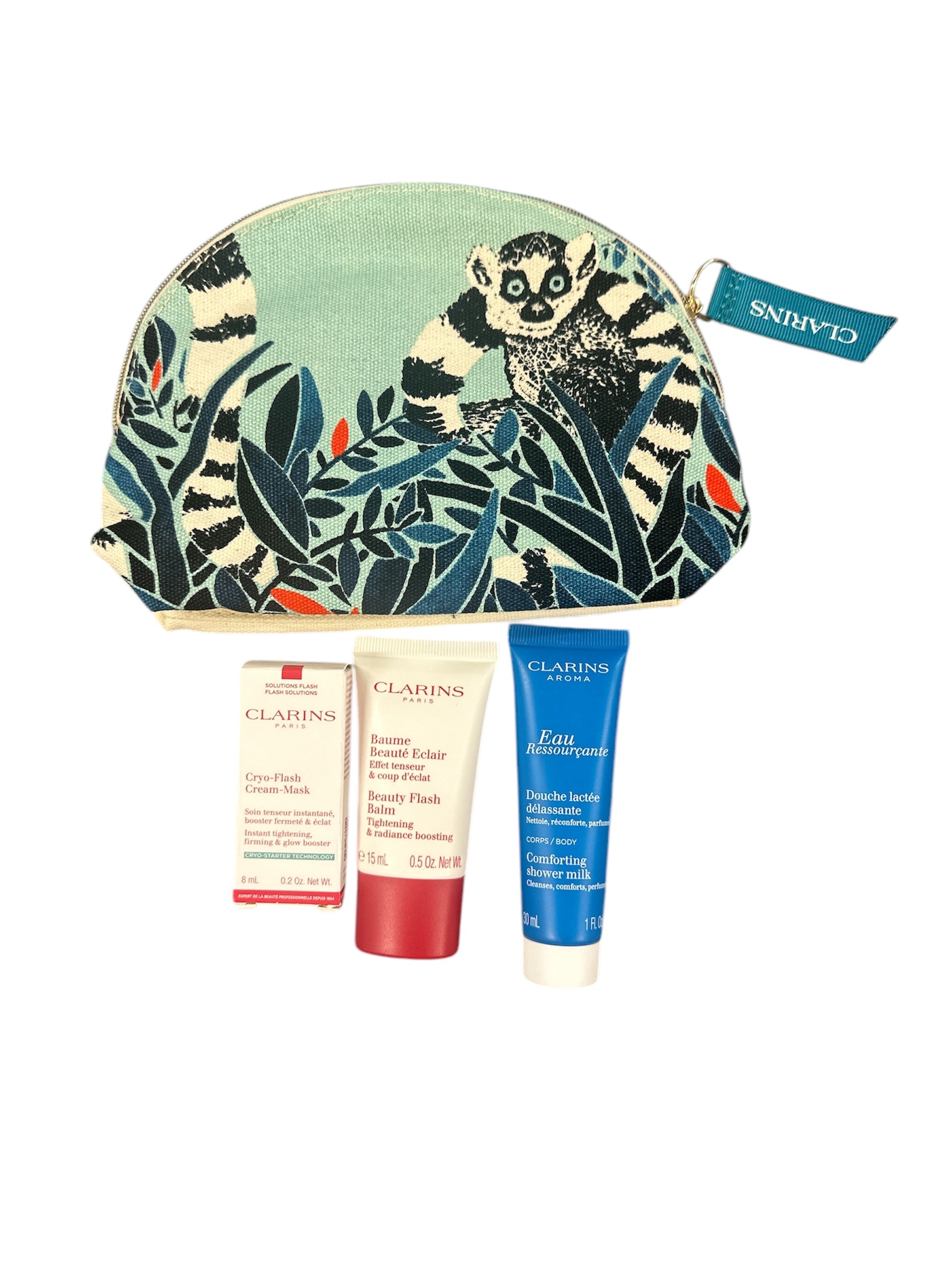 Clarins 3-piece set + bag