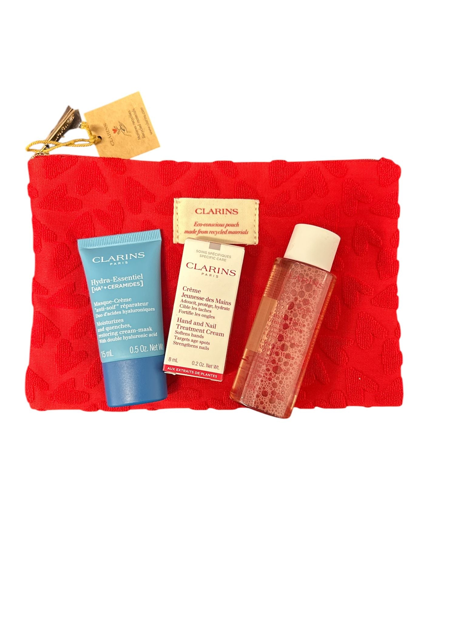 Clarins Mizellen reinigungswasser+creme maske+pflegecreme