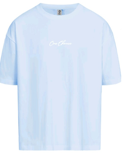 One Chance Oversize Blau Tshirt