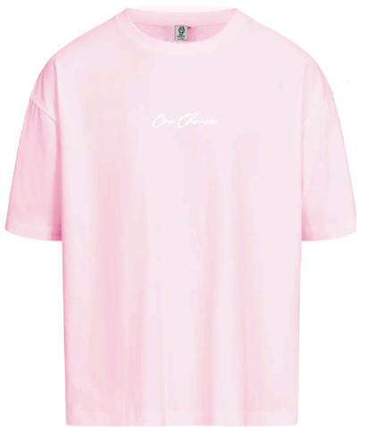 One Chance Oversize Rosa Tshirt