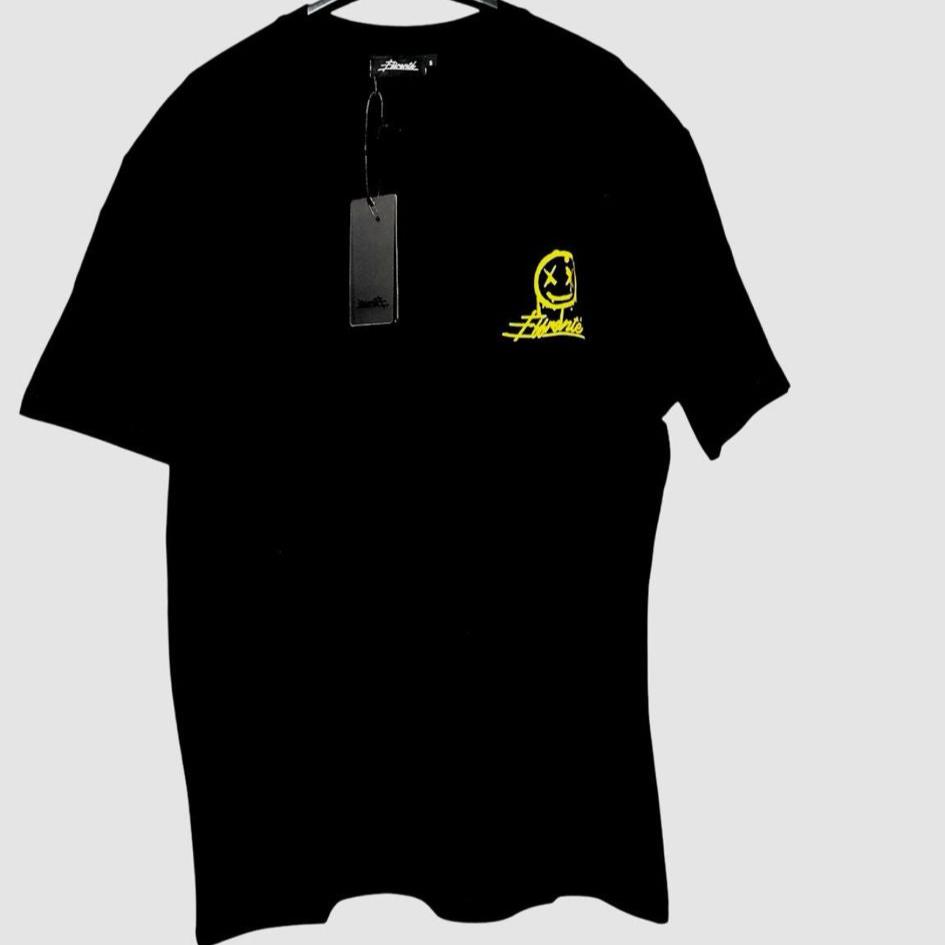 Effronte Tshirt Schwarz Gelb Uni