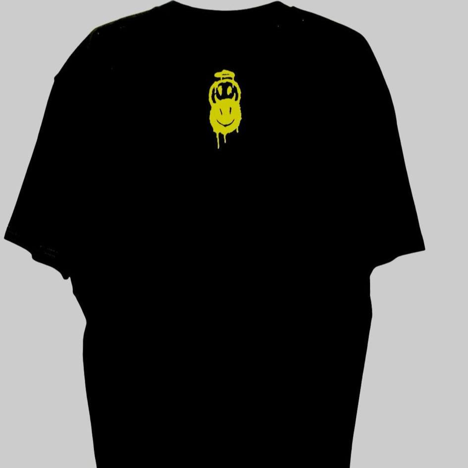 Effronte Tshirt Schwarz Gelb Uni