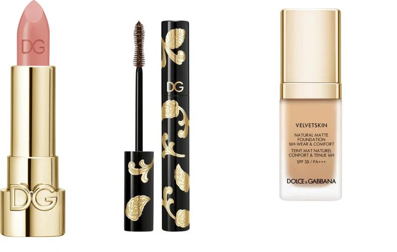 Dolce & Gabbana Beauty Überraschungsset – 3 Originalprodukte – Lippen, Teint & Beautyprodukt – Zufallsauswahl – Gesamtwert 155 €–200 € – inkl. Gratis Samttasche (für die ersten 1000 Bestellungen)