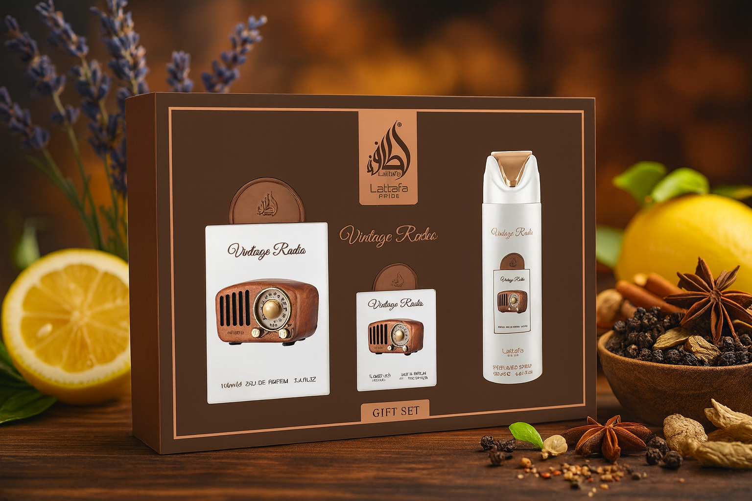 Lattafa Giftset Vintage Radio