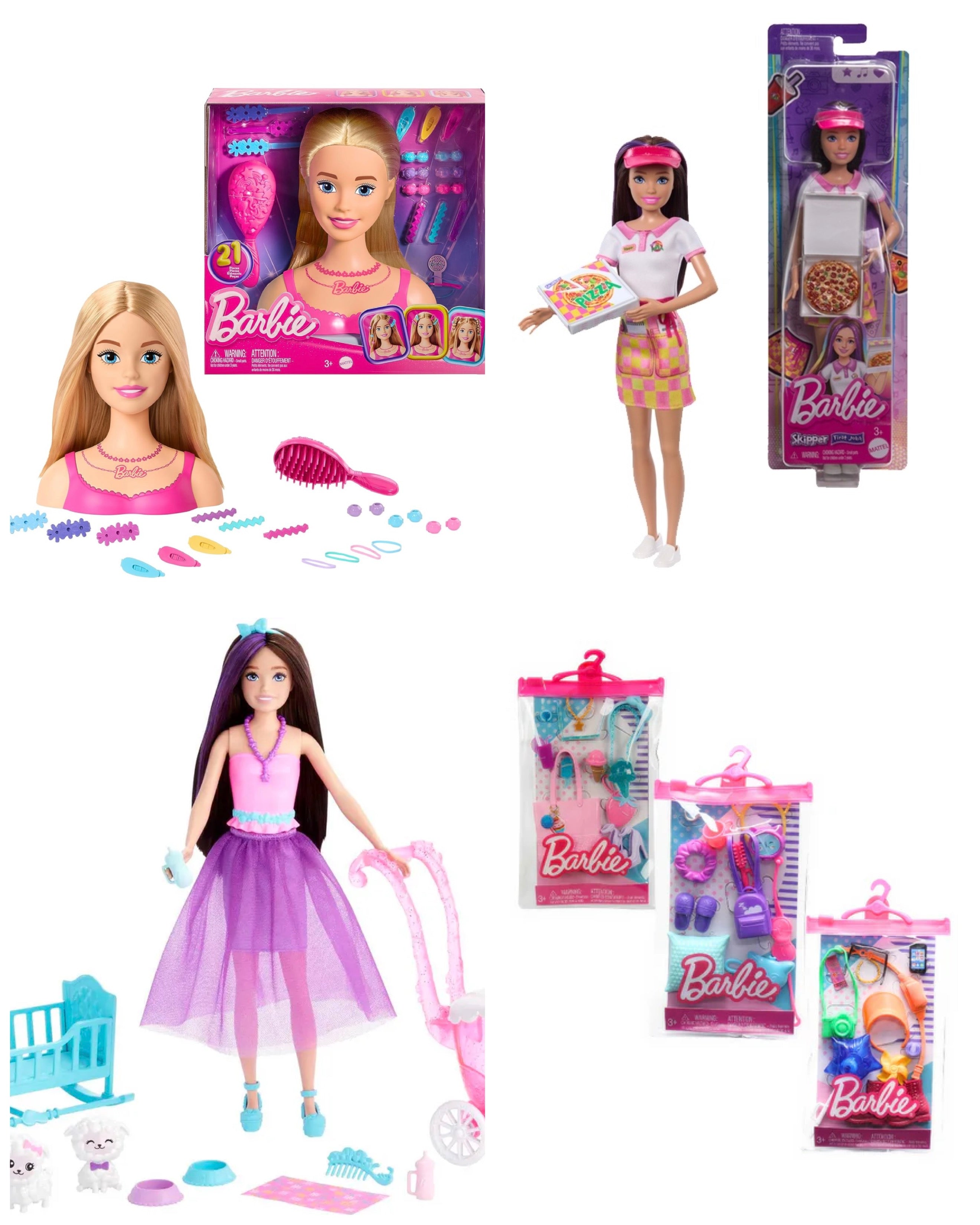 Spiele 4er-Set – Paw Patrol, Marvel, Barbie, Frozen Anna & Elsa, Pokémon und Baby-Spiele