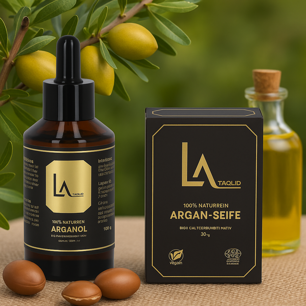 La Taqlid Arganöl 60ml + Gratis Arganseife 90g – nur für die ersten 500 Bestellungen