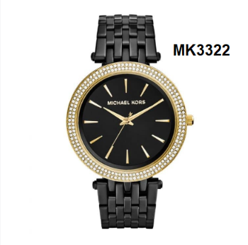 MK Uhr schwarz Gold