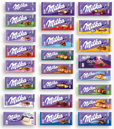 Milka Mystery pack of 10, 90g each