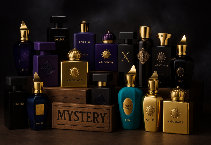 Exklusive Niche Mystery Box – Xerjoff, Amouage, Initio & Delmar (Unisex)