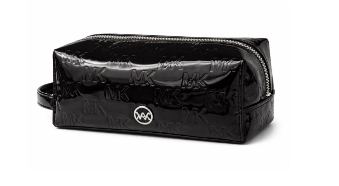 Michael Kors Kosmetiktasche schwarz Lack