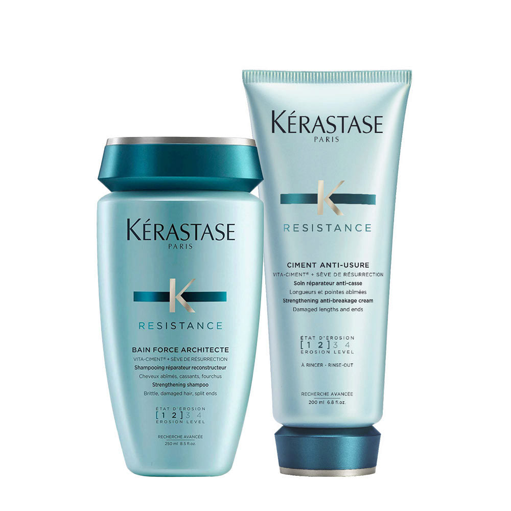 Kerastase Resistance Pflegeduo Set (Shampoo 250ml + Conditioner 200ml)